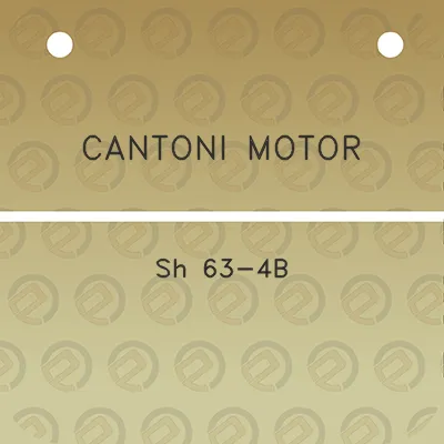 cantoni-motor-sh-63-4b