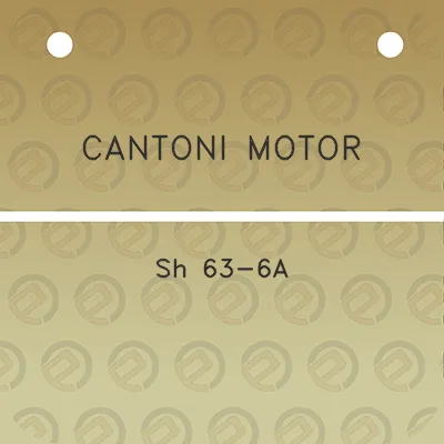 cantoni-motor-sh-63-6a