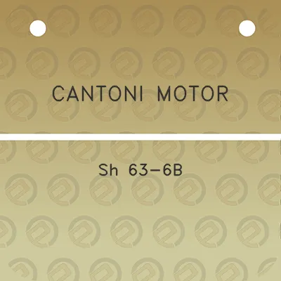 cantoni-motor-sh-63-6b