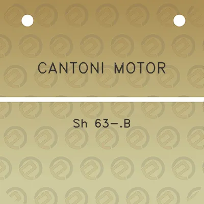 cantoni-motor-sh-63-b