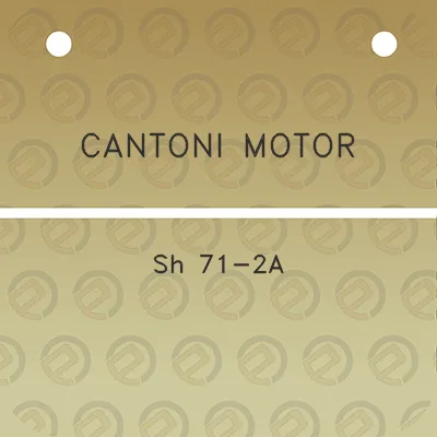 cantoni-motor-sh-71-2a