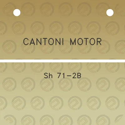 cantoni-motor-sh-71-2b