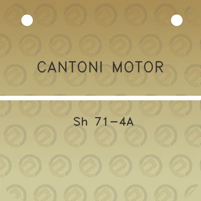 cantoni-motor-sh-71-4a