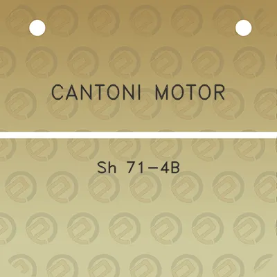 cantoni-motor-sh-71-4b