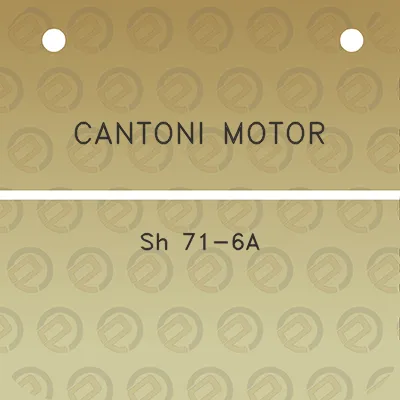 cantoni-motor-sh-71-6a