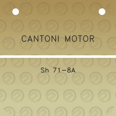 cantoni-motor-sh-71-8a