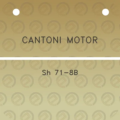 cantoni-motor-sh-71-8b