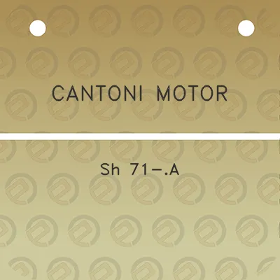 cantoni-motor-sh-71-a