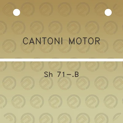 cantoni-motor-sh-71-b