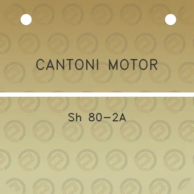 cantoni-motor-sh-80-2a