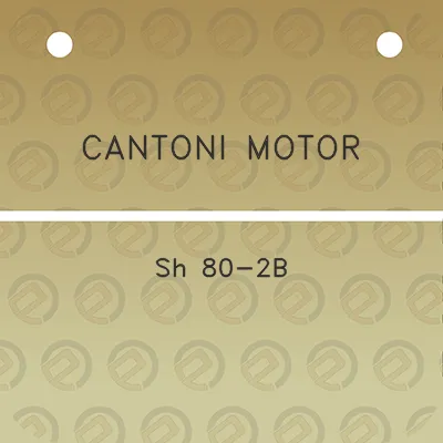 cantoni-motor-sh-80-2b