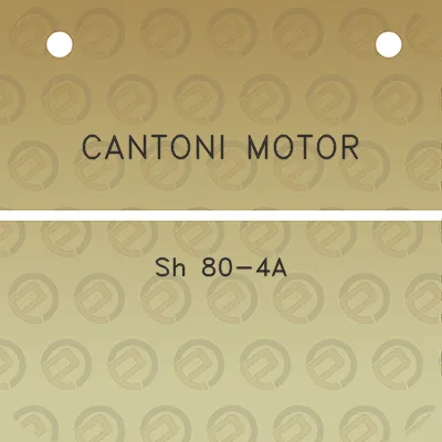 cantoni-motor-sh-80-4a