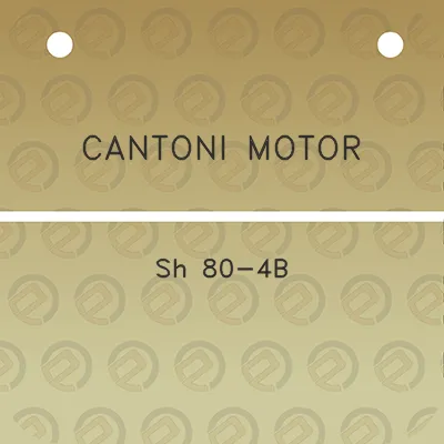 cantoni-motor-sh-80-4b