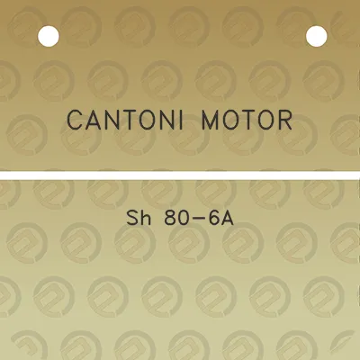 cantoni-motor-sh-80-6a