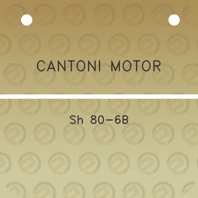 cantoni-motor-sh-80-6b