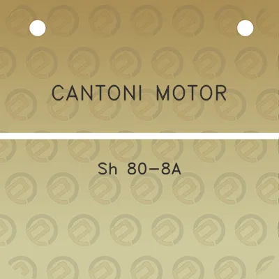 cantoni-motor-sh-80-8a