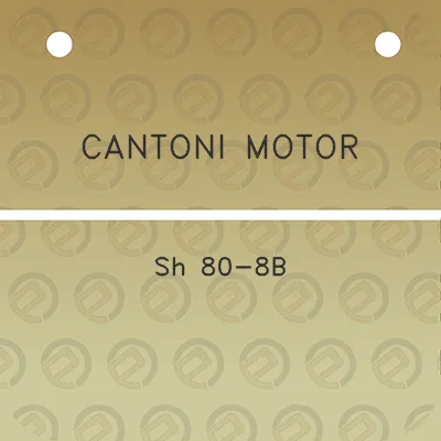 cantoni-motor-sh-80-8b