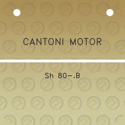 cantoni-motor-sh-80-b