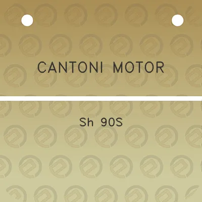 cantoni-motor-sh-90s