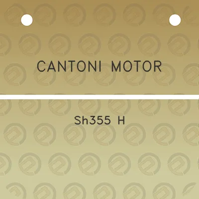 cantoni-motor-sh355-h