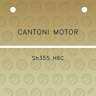 cantoni-motor-sh355-h6c