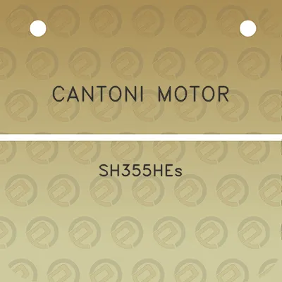 cantoni-motor-sh355hes