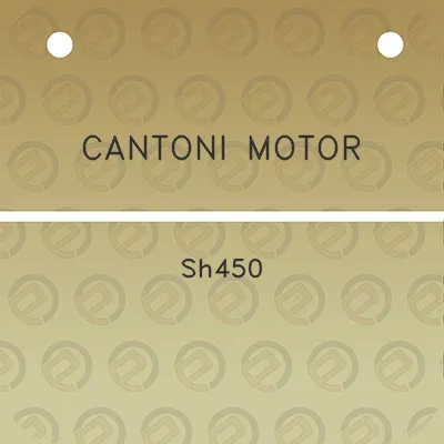 cantoni-motor-sh450