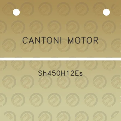 cantoni-motor-sh450h12es