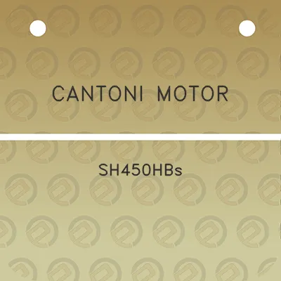 cantoni-motor-sh450hbs