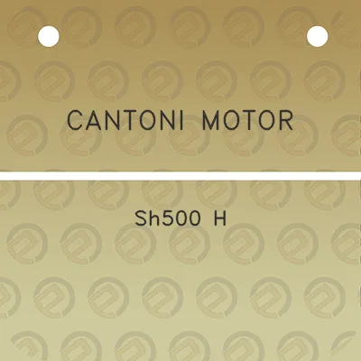 cantoni-motor-sh500-h