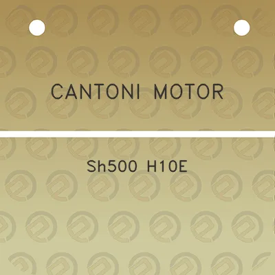 cantoni-motor-sh500-h10e