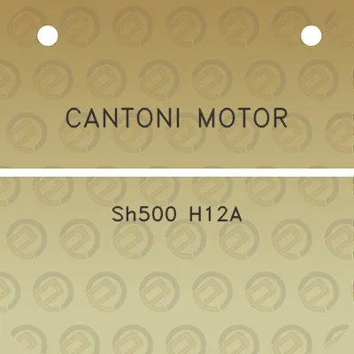 cantoni-motor-sh500-h12a