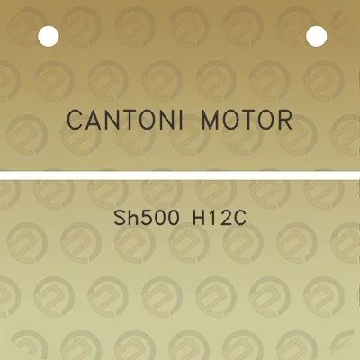 cantoni-motor-sh500-h12c