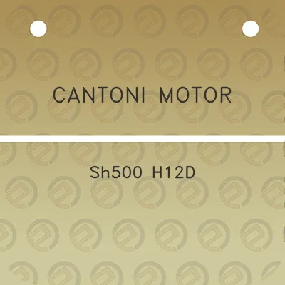 cantoni-motor-sh500-h12d