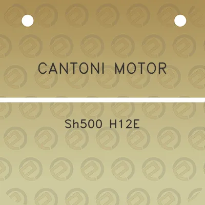 cantoni-motor-sh500-h12e