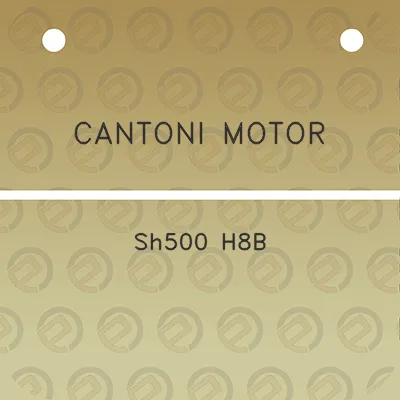 cantoni-motor-sh500-h8b