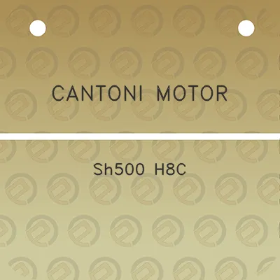 cantoni-motor-sh500-h8c