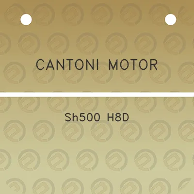 cantoni-motor-sh500-h8d