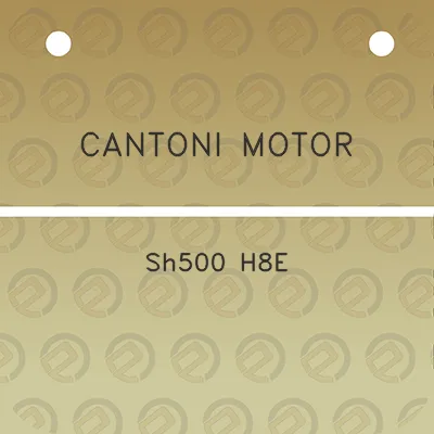 cantoni-motor-sh500-h8e