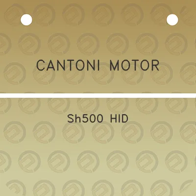 cantoni-motor-sh500-hid