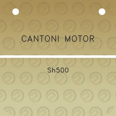 cantoni-motor-sh500