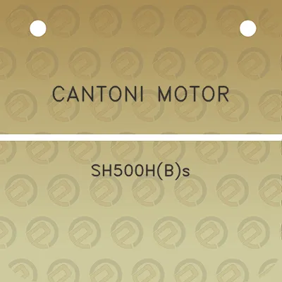 cantoni-motor-sh500hbs