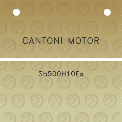 cantoni-motor-sh500h10es