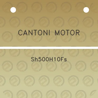 cantoni-motor-sh500h10fs