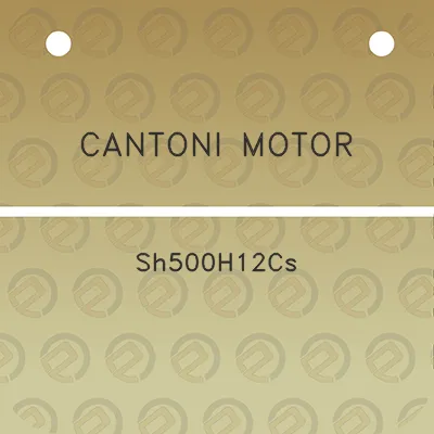 cantoni-motor-sh500h12cs