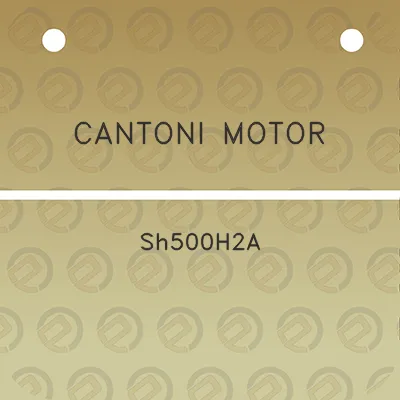 cantoni-motor-sh500h2a