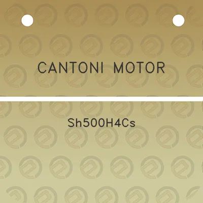 cantoni-motor-sh500h4cs