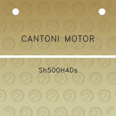 cantoni-motor-sh500h4ds