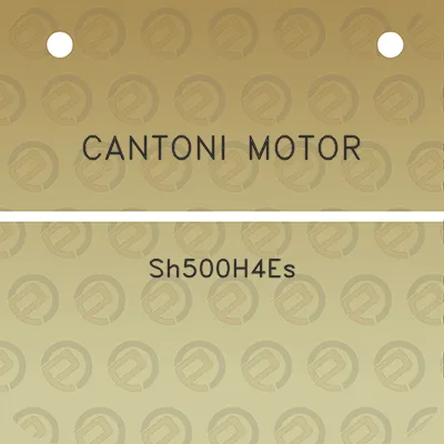 cantoni-motor-sh500h4es