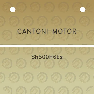 cantoni-motor-sh500h6es